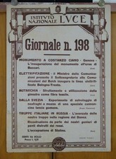 manifesto 1/2F GIORNALE LUCE N.198 Costanzo Ciano Autarchia Guerra Russia 1941