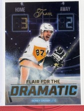 25-26 UD Flair Hockey Flair For The Dramatic FTD-12 Sidney Crosby Pittsburgh
