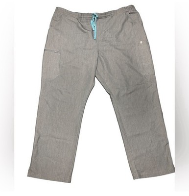 Women s Figs YOLO skinny scub pants in graphite gray size XXL petite reg waist