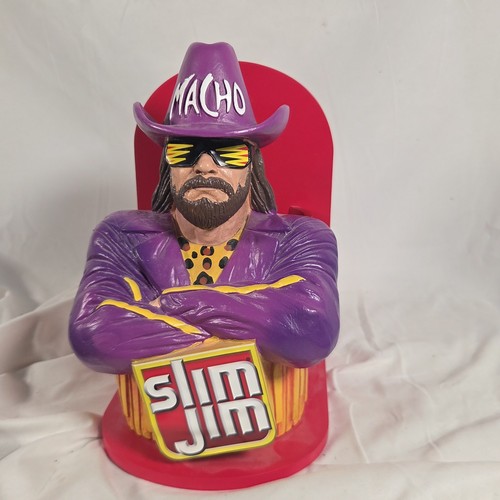Macho Man Randy Savage Slim Jim Display Caddy 2020 Collector Series WWE Bust Sta