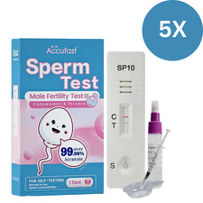 5X Accufast Sperm Test Kit For Male Pregnancy Preparation Sperm Count Test Fast