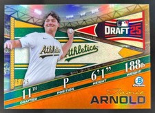 2025 Bowman Draft Jamie Arnold Night Chrome Orange Refractor #/25 Athletics
