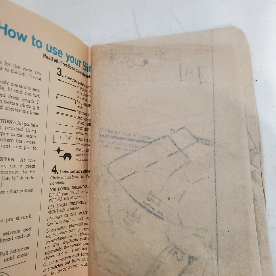 Vtg Simplicity Pattern 8565 Unisex Romper Shirt Jumper Dress Infants 6 - 9 Mo - Image 3 of 3