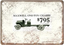 1917 Maxwell Truck Vintage Automobile Ad Retro Look Metal Sign AM9058