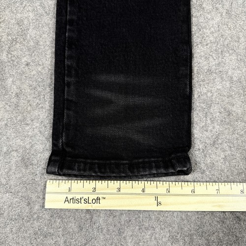Homme Femme Patched Distressed Jean Men's Size 34 (Actual Fits W34.5xL30) Black - Picture 15 of 24