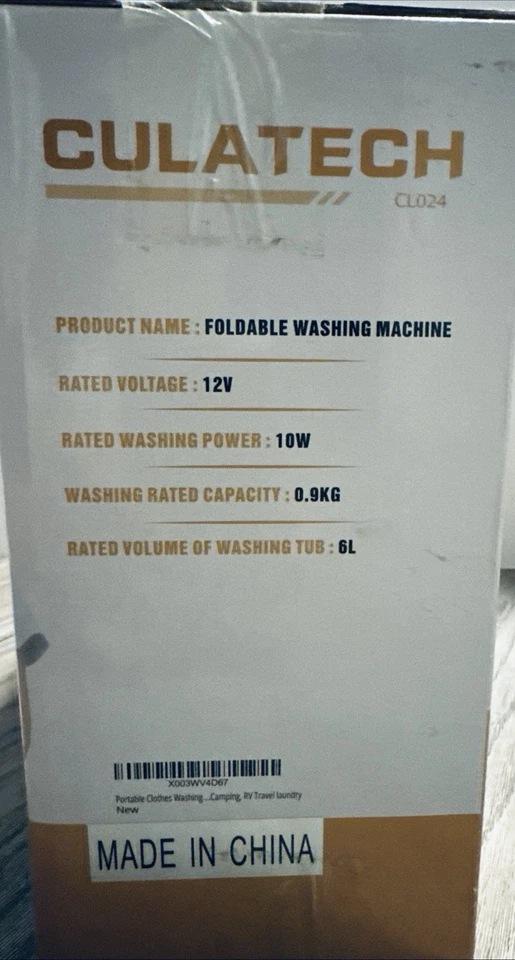 Culatech Cl024 Foldable Machine CL024 Mini Washing Machine - Image 2 of 3