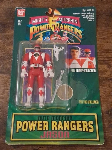 Vintage 1994 Bandai Power Rangers Mighty Morphin Red Ranger 6" Figure In Package