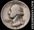 1951-D Washington Quarter- Silver- Scarce Better Date No Reserve #J3572