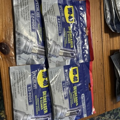 Lot Of 4 WD-40 Degreaser Cleaner EZ PODS Multi Surface Packs of 5- Total 20 Pods