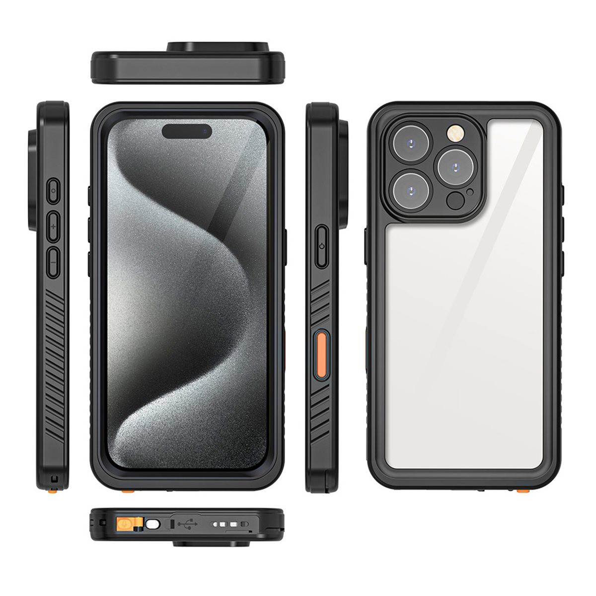 Protection intégrale iPhone 16 Pro Max IP68 ultra renforcée