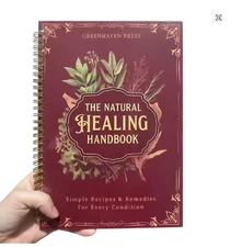 Herbal Remedies Guide Spiral Bound Natural Healing Handbook Health Support With