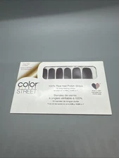 Color Street Nail Polish Strips Berlin It to Win It Gray Retired NIP FREE SHIP