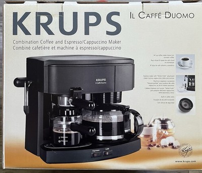 Krups IL Caffe Duomo Type 985 Black Espresso Machine Coffee Maker NEW