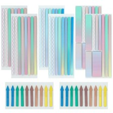 BEIDYLL 1400-Piece Transparent Highlighter Tape, Long Bright Strips, Gradient