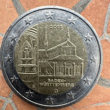 2 Euro Coin Germany 2013 J D Baden-Württemberg Federal State Series Coin