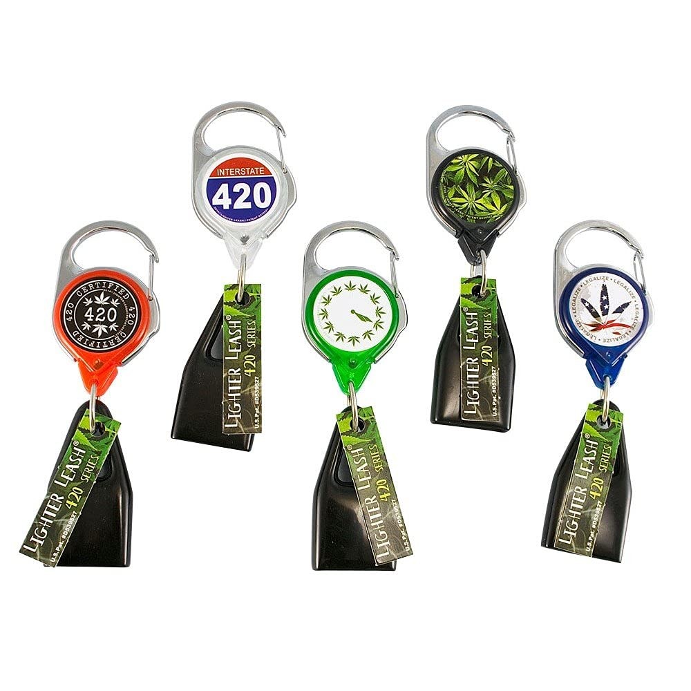 Leash The Leaf Retractable Lighter Holder 5 Count