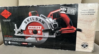 SKILSAW SPT77WML-22 7-1/4'' Magnesium Worm Drive Circular Saw with Blade 11.5 Lbs