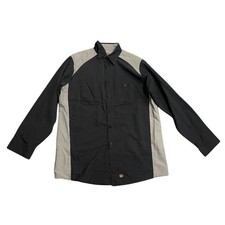 Red Kap Men's Motorsports Work Shirt Long Sleeve Size Large Utility Mechanic