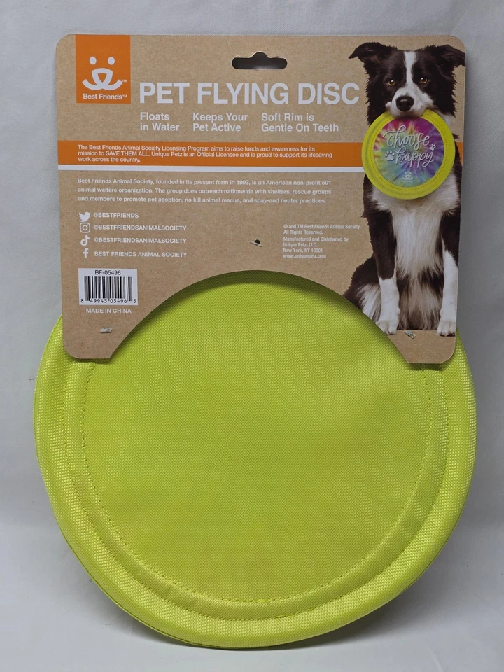 Dog Frisbee 10" Floating Flying Disc Toy For Medium To Large Dogs - BEST FRIENDS - Image 3 of 3
