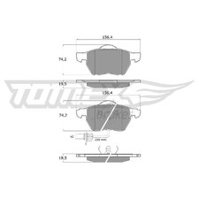 Satz Bremsbeläge Bremsklötze vorne für Skoda Superb 1 3U4 24063585