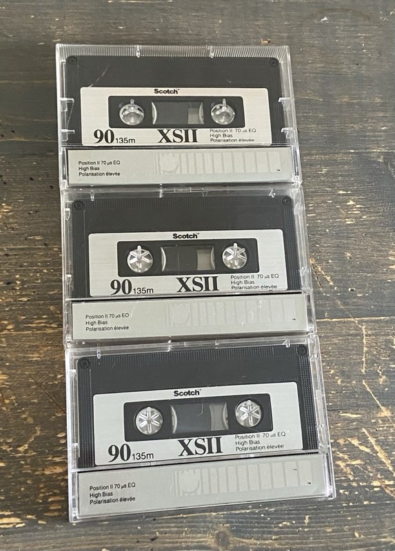 Scotch XS II 90 High Bias Audio Cassette New Lot Of 3  Wide Dynamic range
