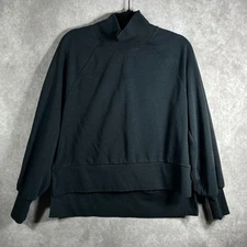 Calia Carrie Underwood Sweatshirt Womens Medium Black Athleisure Gym Mock Neck