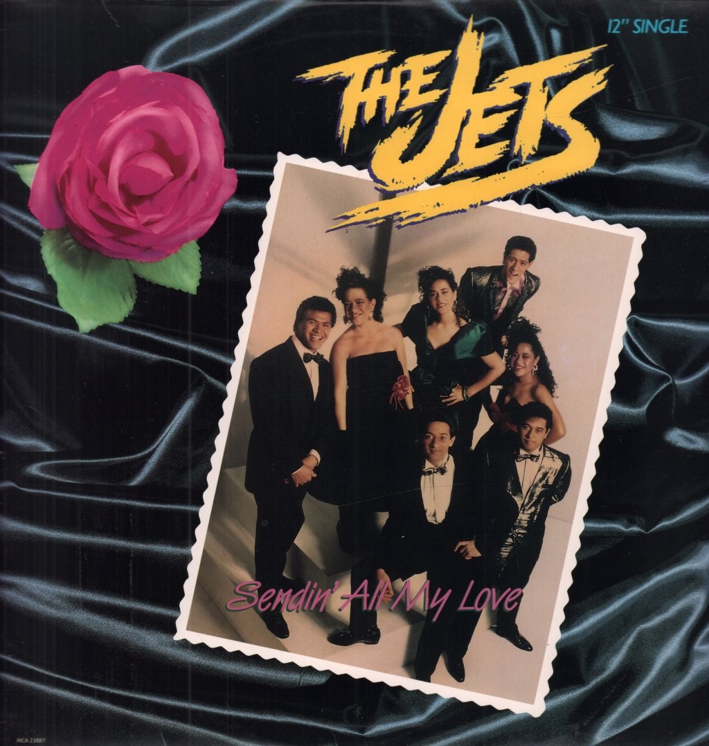 Jets (80's Pop) Sendin All My Love 12"" vinyl USA MCA 1988 in pic sleeve MCA23887