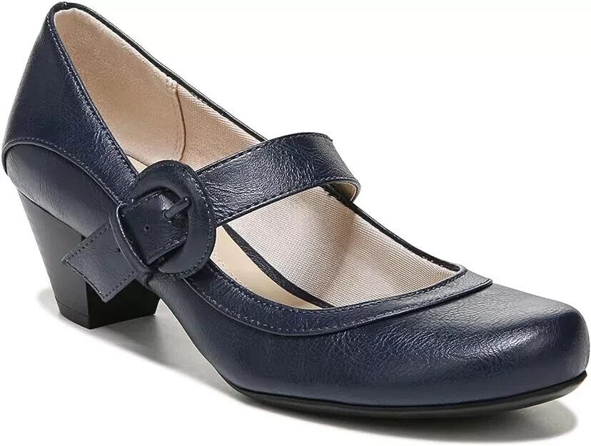 LifeStride Women's Rozz Mary Jane Pumps Color Navy Size 7.5W Style