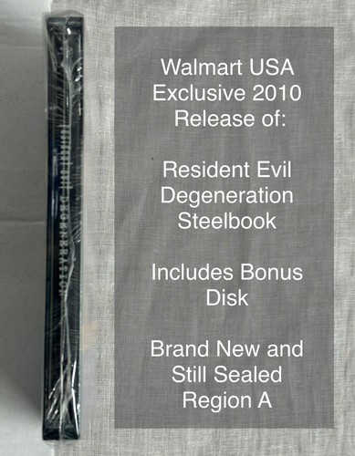 Resident Evil Degeneration Blu-ray Steelbook Walmart USA Exclusive - New Sealed - Picture 3 of 3