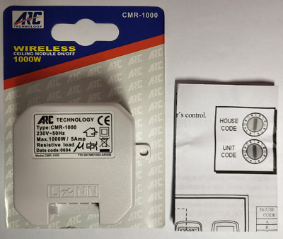 Ersatz Funkschalter DÜWI 05406 mit 1000 Watt Typ CMR-1000 Drehräder 1-16 und A-P