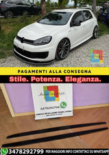 🔥 Unten Schweller Seitenlichter IN ABS Schwarz Glänzend Für VW Golf 6 VI 🔥