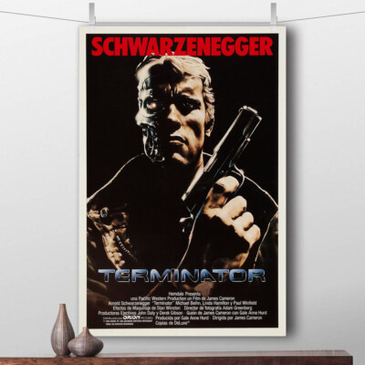 toile tableaux film  Terminator 50x75 cm  