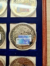 Medaille Euro Entwurf 50 mm 54 g Neu Silber PP Spiegelglanz 20 Euro 2004 Europa
