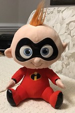 Disney Store PIXAR The Incredibles 2 Baby Jack Jack Stuffed Doll Plush 9"