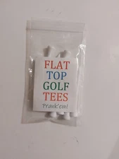 Golf Flat Top Tees Gag Gift Idea - Fun Prank Joke White 10 pcs
