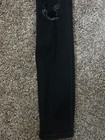 WOMENS HOLLISTER BLACK DISTRESSED SKINNY JEANS SIZE 3R JEAN — photo 2