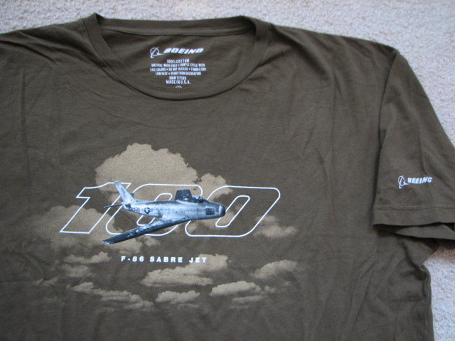 Boeing 100th F-86 Sabre T-Shirt USAF Tactical Fighter Jet Strategic Air Command