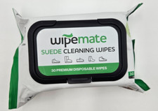 WipeMate Premium Suede Cleaning Wipes For Shoes  More- 30 Count -R0142