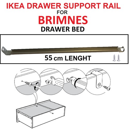 IKEA drawer support rail for Brimnes BED DRAWERS SINGLE & DOUBLE