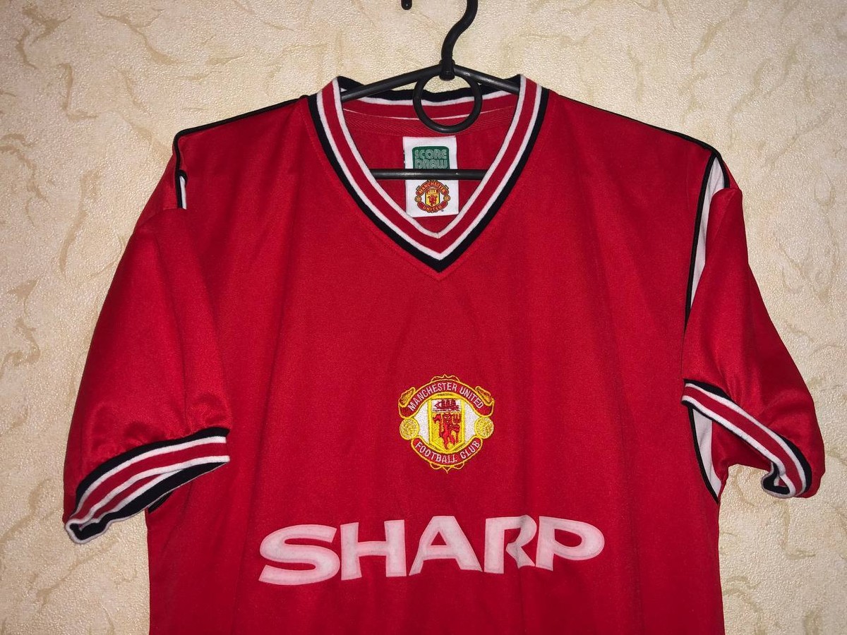MANCHESTER UNITED SCORE DRAW REPLICA FOOTBALL SHIRT S MENS