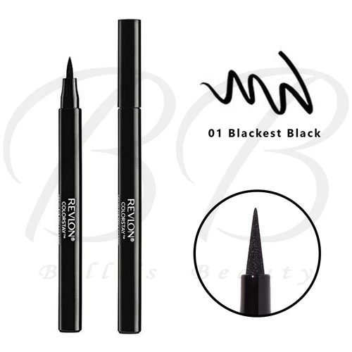 REVLON ColorStay Liquid Eyeliner Eye Liner Felt Tip Pen -01 Blackest Black *NEW*
