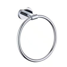 Bath Wall Mounted Towel Ring Hand Towel Holder in Chrome Free Shipping New