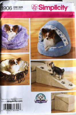 SIMPLICITY CRAFT PATTERN 3906  DOG BEDS SACK BED  UNCUT  NEW   FF