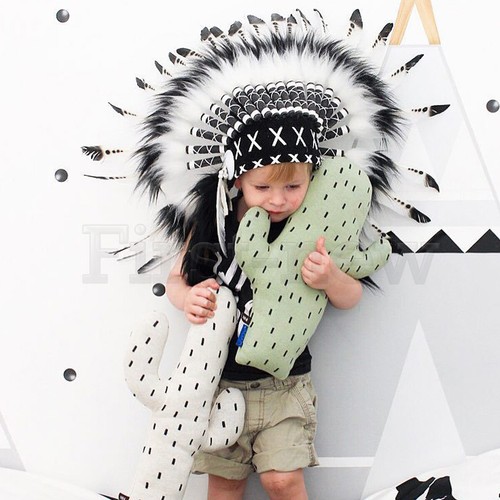 Native American Chief Headdress Tablita Indian Feather Headpiece Unisex Headwear - Picture 6 of 12