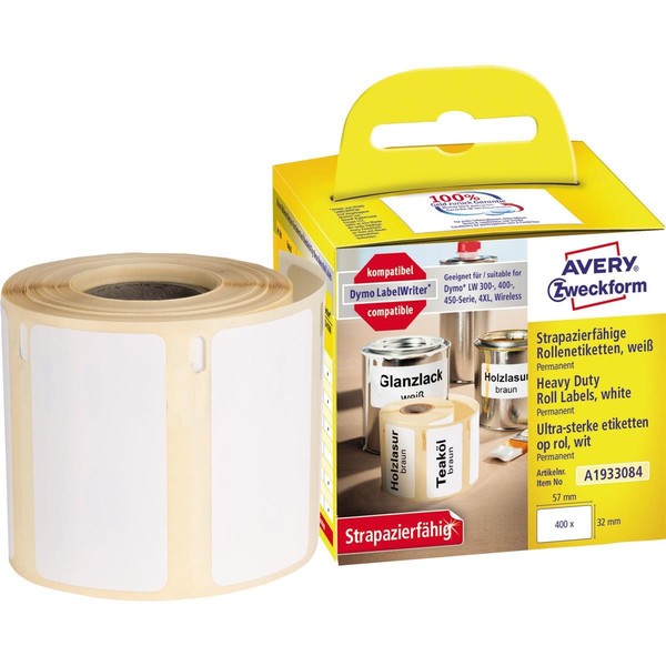 Avery Zweckform Strapazierf„Hige Rollenetiketten, 57 X 32 Mm-image