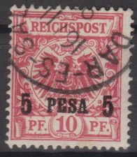 === Dt. Kolonie OSTAFRIKA Mi. 3Ia gest. "Dar-Es-Salaam", Kat. 110&euro; ===