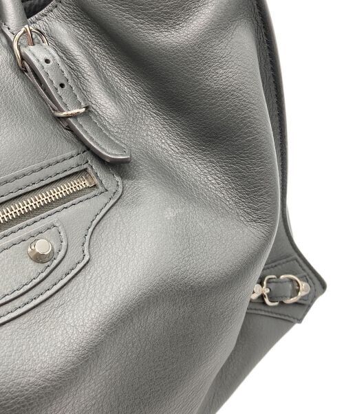 BALENCIAGA Papier B4 2way Tote Crossbody Bag Leather Gray BALENCIAGA Papier B4 2way Tote Crossbody Bag Leather Gray