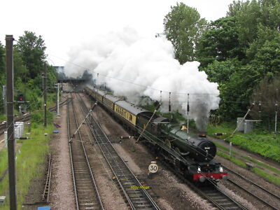 Photo 6x4 Excursion train leaves York Ex-Great Western Castle class locom c2012