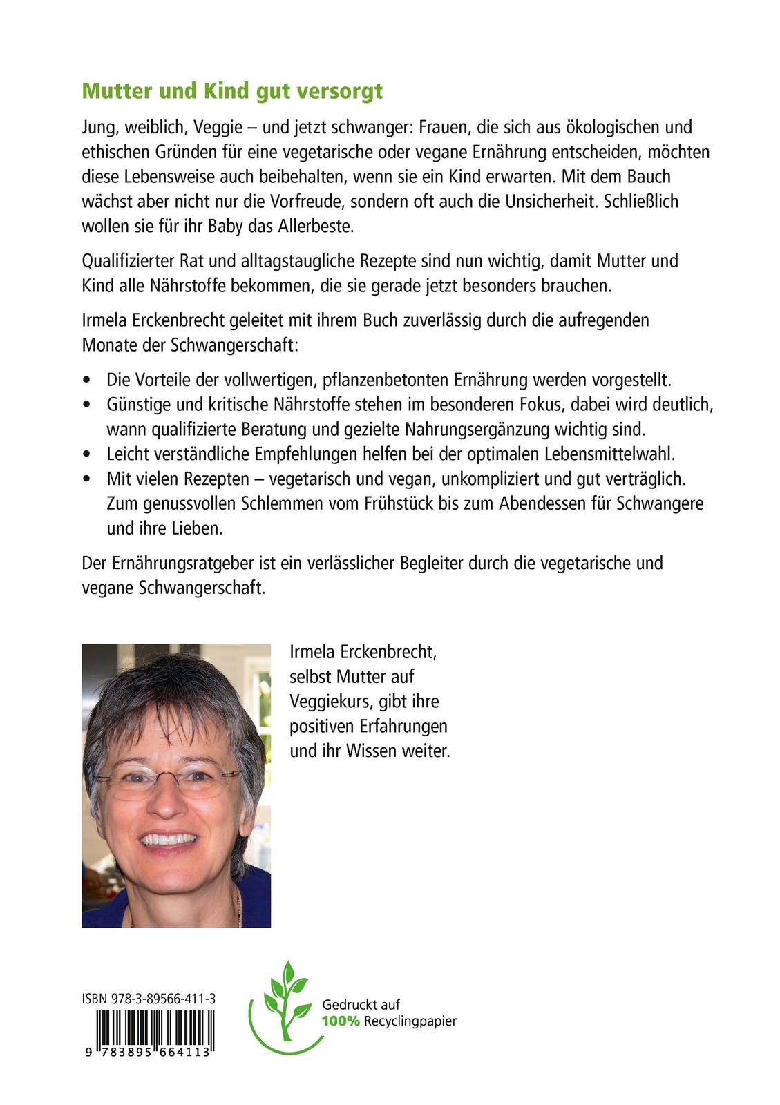 Thumbnail - Irmela Erckenbrecht / Auf Veggiekurs Durch Die Schwangerschaft