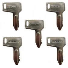 5 Yanmar Excavator Heavy Equipment Keys with OEM Logo 933110-00301 Ships Free!